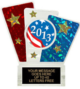 Krystal Clear RWB Ice Award w/ Insert