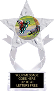 Krystal Clear Acrylic Star Ice Award w/ Insert [7.5 inch]