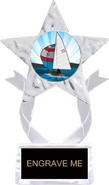 Krystal Clear Acrylic Star Ice Award w/ Insert [7.5 inch]