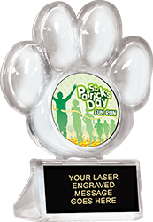 Krystal Clear Paw Ice Trophy [5 inch]