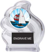 Krystal Clear Wave Ice Award w/ Insert [5 inch]
