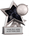 Volleyball Motion Star Resin Trophy [4.5 inch] small