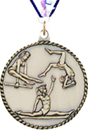 2 inch Gymnastics (F) Medal