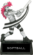 6 inch Softball Manga Resin Trophy