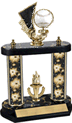 Spinning Baseball Two-Post Trophy [12 inch]