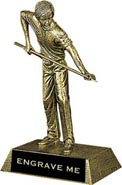 Billiards Resin Trophy - Male [8.25 inch]