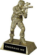 Paintball Resin Trophy