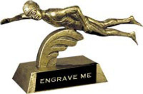 Swimming Resin Trophy - Female [5.5 x 8.5 inch]