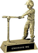 Tee Ball Resin Trophy - Male [7 inch]