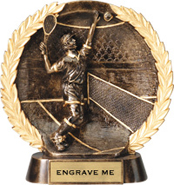 Tennis Super Dimensional Resin Trophy [7.25 inch] large