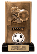 Soccer Spinning Resin Trophy [6.5 inch] large
