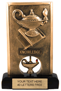 Knowledge Spinning Resin Trophy [6.5 inch] large