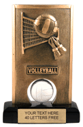 Volleyball Spinning Resin Trophy [6.5 inch] large