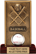 Baseball Spinning Resin Trophy [5 inch] mini