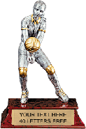 Volleyball Signature Series Resin Trophy - Female [6 inch]