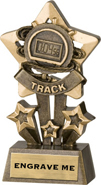 Track Shooting Star Resin Trophy [4.5 inch]