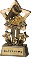 Cheer Shooting Star Resin Trophy [4.5 inch]