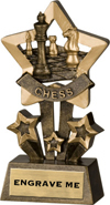 Chess Shooting Star Resin Trophy [4.5 inch]