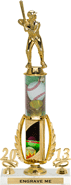 16 inch Baseball Spinning Sport Riser w/ Column & 2 trims