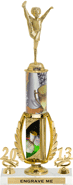 17 inch Cheer Spinning Sport Riser w/ Column & 2 trims