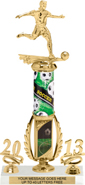 16 inch Soccer Spinning Sport Riser w/ Column & 2 trims