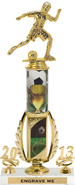 Soccer Spinning Sport Riser w/ Column & 2 trims [17 inch]