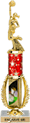 Cheer Spinning Sport Riser w/ Column [15 inch]