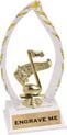 Trophy: Arch Backdrop [gold] silver/clear figure option