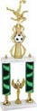 Soccer Sport Color Riser Two-Post Trophy [24 inch]