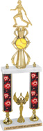 Softball Sport Color Riser Two-Post Trophy [22 inch]
