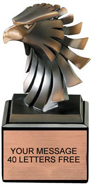Bronze Eagle Head Resin