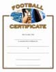 Sport Certificates: Football [8.5 x 11 inch]