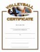 Sport Certificates: Volleyball [8.5 x 11 inch]