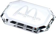 Rectangle Starfire Glass Paperweight [3 x 4 inch]