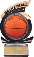 Basketball Five Star Resin Trophy [7 inch]