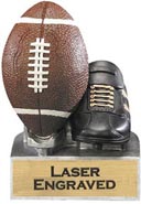 Football Painted Resin Theme Trophy
