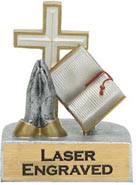 Religion Painted Resin Theme Trophy