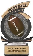 Football Five Star Resin Trophy [7 inch]