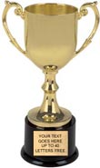 Gold Metal Open Top Cup [10 inch]