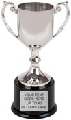 Silver Metal Open Top Cup [8.75 inch]