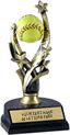 Softball Spinning Resin Ball Trophy [7 inch]