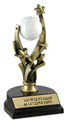 Volleyball Spinning Resin Ball Trophy [7 inch]