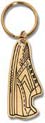 Polished Brass Keychain- Track