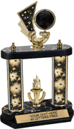 Spinning Bowling Trophy 2-Post