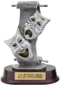 Pewter Finish Resin- Drama Masks