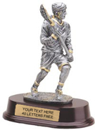 Pewter Finish Resin- LaCrosse Right Female