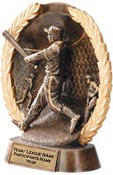 Baseball Super Dimensional Resin Trophy - Male [6 inch] small