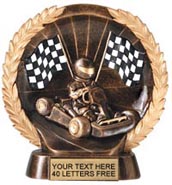 Go Kart Super Dimensional Resin Trophy