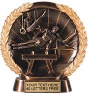 Gymnastics Super Dimensional Resin Trophy - Male