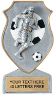 Soccer Shield Resin Trophies  - Female [5.75 inch]